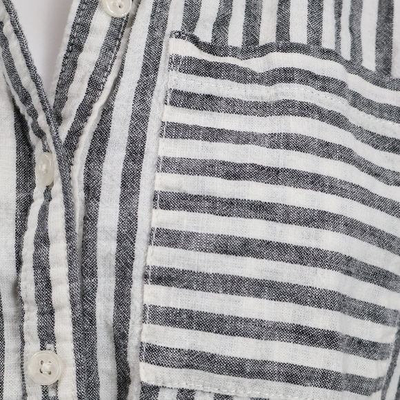 Maeve Anthropology Striped Button Down Shirt - Picture 8 of 10